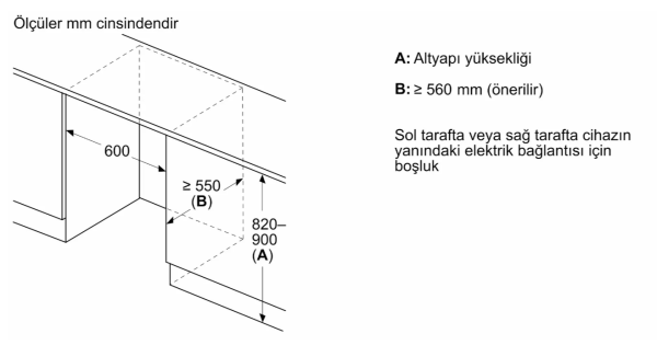 iQ500 Tezgah Altı Ankastre Soğutucu 82 x 59.8 cm softClosing Düz Menteşe -  KU21RADE0