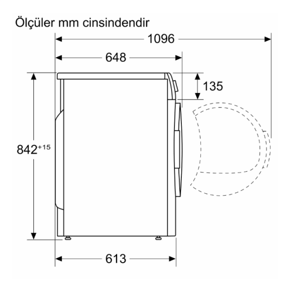 iQ500 Isı Pompalı Kurutma Makinesi 10 kg Antrasit - WQ52J20RTR