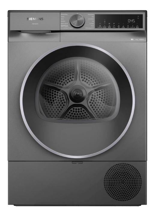 iQ500 Isı Pompalı Kurutma Makinesi 10 kg Antrasit - WQ52J20RTR