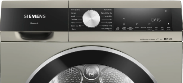 iQ500 Isı Pompalı Kurutma Makinesi 9 kg Gümüş, WQ44G2CTTR