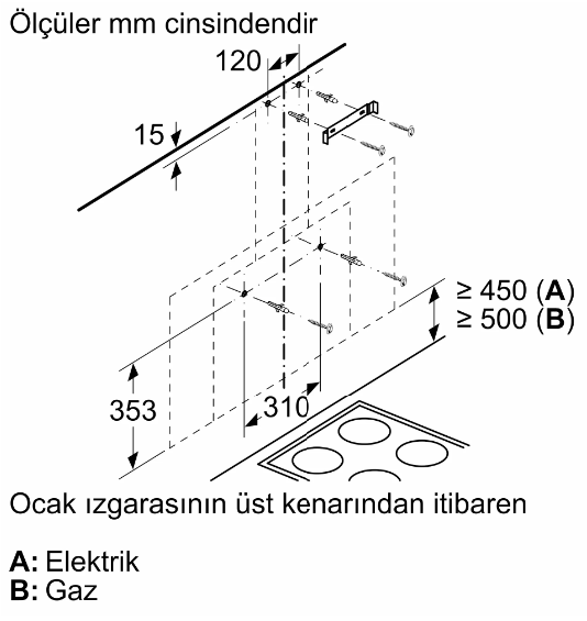 iQ300 Duvar Tipi Davlumbaz 90 cm Beyaz Cam Yüzey,LC95FCJ20T