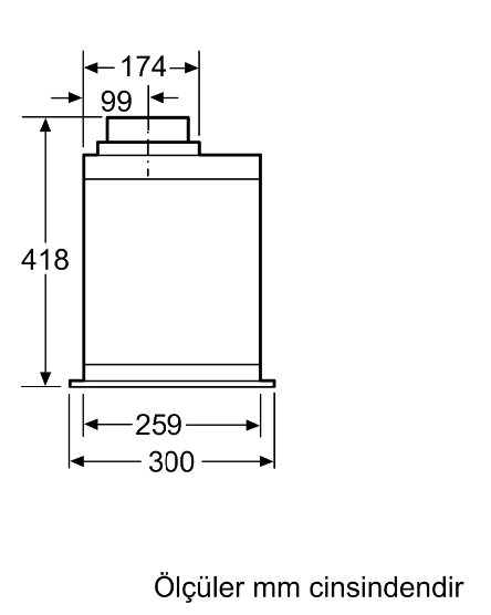 iQ500 Gömme Aspiratör 86 cm Paslanmaz çelik,LB88574