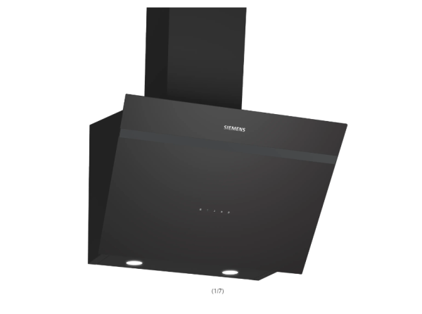 iQ300 Duvar Tipi Davlumbaz 60 cm Beyaz Cam Yüzey - LC66KPJ60T