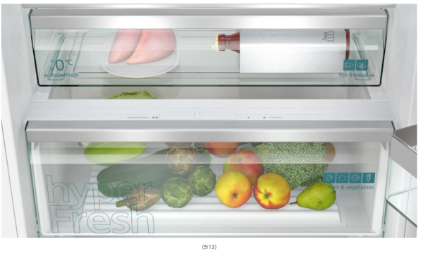 iQ500 Alttan Donduruculu Ankastre Buzdolabı 193.5 x 70.8 cm softClosing Düz Menteşe - KB96NADD0