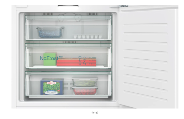 iQ500 Alttan Donduruculu Ankastre Buzdolabı 193.5 x 70.8 cm softClosing Düz Menteşe - KB96NADD0