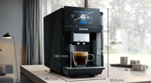 Tam Otomatik Kahve Makinesi EQ700 classic Piyano siyah, Çıkarılabilir su tankı - TP713R19