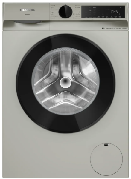 iQ500 Çamaşır Makinesi 9 kg 1200 dev./dak., Gümüş - WG42K2ZXTR