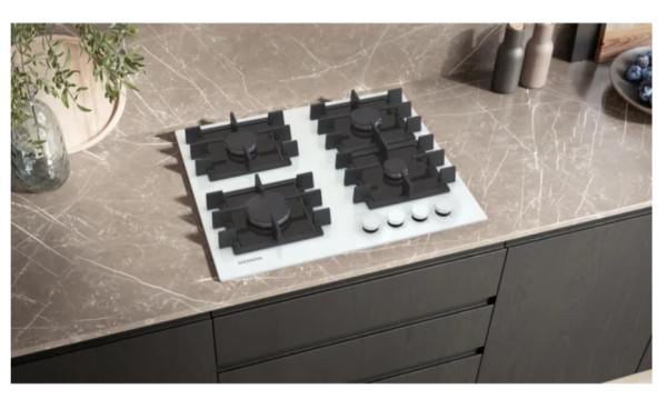 iQ300 Gazlı Ocak 60 cm Sert cam, Beyaz - EN6B2NP40O