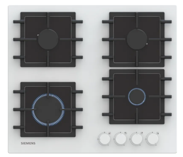iQ300 Gazlı Ocak 60 cm Sert cam, Beyaz - EN6B2NP40O