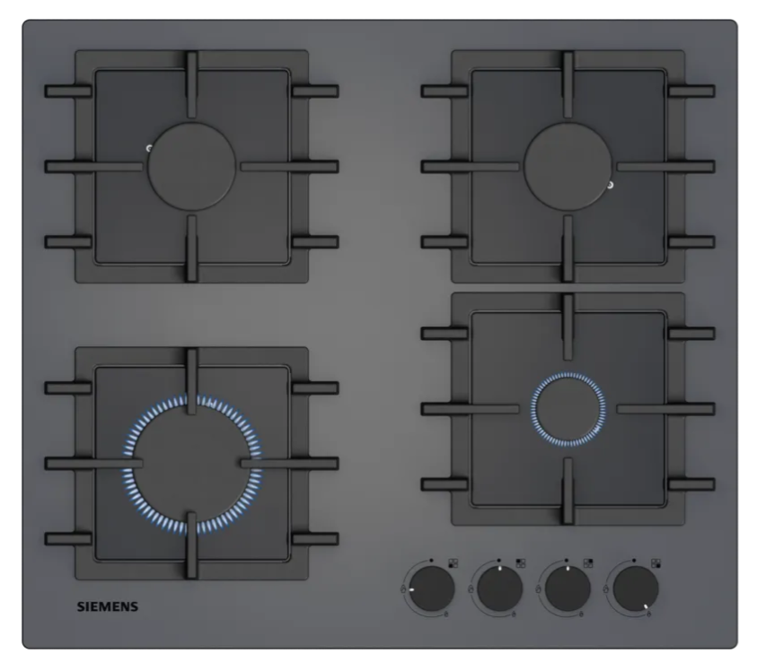 iQ300 Gazlı Ocak 60 cm Sert cam, - EN6B8NP40O