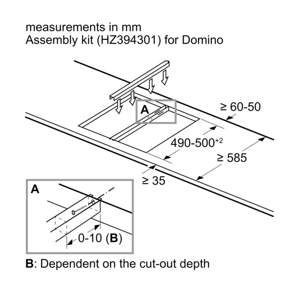 iQ700 Gazlı Domino Ocak 30 cm Seramik, Siyah
