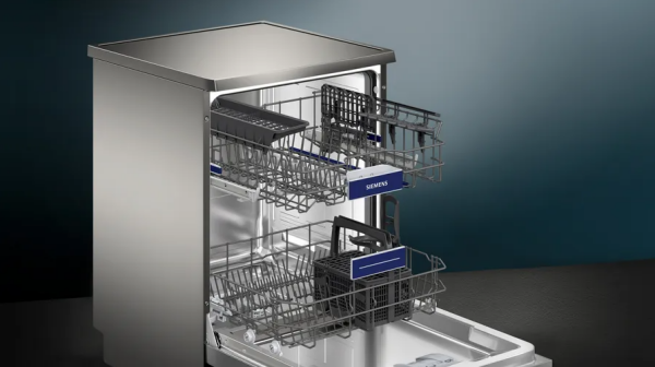 iQ500 Solo Bulaşık Makinesi 60 cm Gümüş Inox-  SN23EI62KT