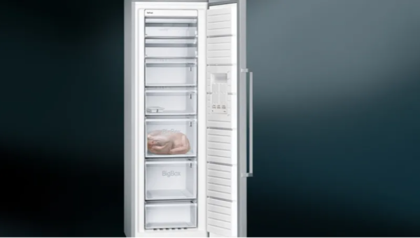 iQ300 Solo Derin Dondurucu 186 x 60 cm Kolay temizlenebilir Inox- GS36NVIE0N