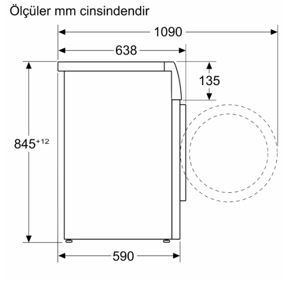 iQ700 Çamaşır Makinesi 10 kg maks. 1400 dev./dak., Gümüş -  WG54B2ASTR