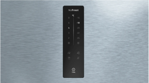 iQ300 Alttan Donduruculu Buzdolabı 193 x 70 cm Kolay temizlenebilir Inox - KG56NXIE0N