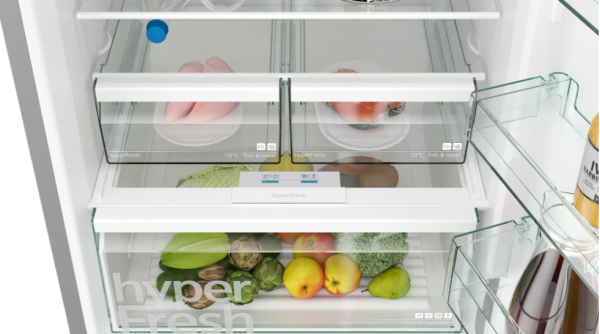 iQ300 Alttan Donduruculu Buzdolabı 193 x 70 cm Kolay temizlenebilir Inox - KG56NXIE0N