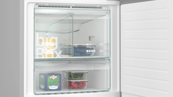 iQ300 Alttan Donduruculu Buzdolabı 193 x 70 cm Kolay temizlenebilir Inox - KG56NXIE0N