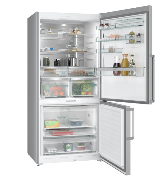 iQ700 Alttan Donduruculu Buzdolabı 186 x 86 cm Kolay temizlenebilir Inox - KG86PFIC0N