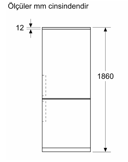 iQ700 Alttan Donduruculu Buzdolabı 186 x 86 cm Beyaz - KG86PFWC0N