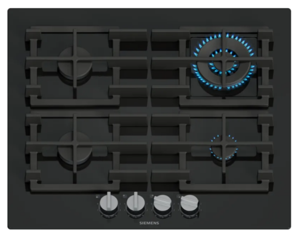 iQ500 Gazlı Ocak 60 cm Sert cam, Siyah - EP6A6HI40O