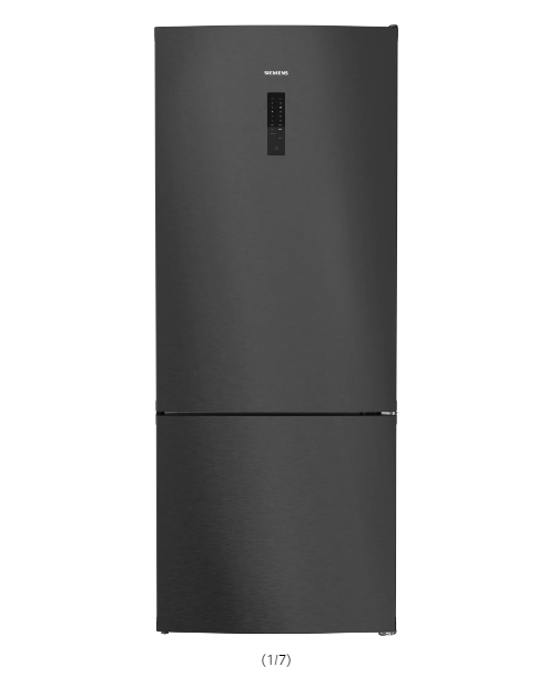 iQ500 Alttan Donduruculu Buzdolabı 186 x 75 cm BlackSteel - KG76NCXE0N