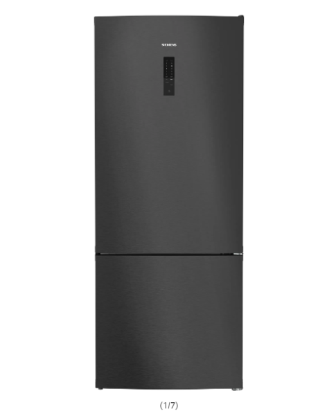 iQ500 Alttan Donduruculu Buzdolabı 186 x 75 cm BlackSteel - KG76NCXE0N