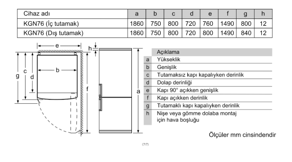 iQ500 Alttan Donduruculu Buzdolabı 186 x 75 cm BlackSteel - KG76NCXE0N