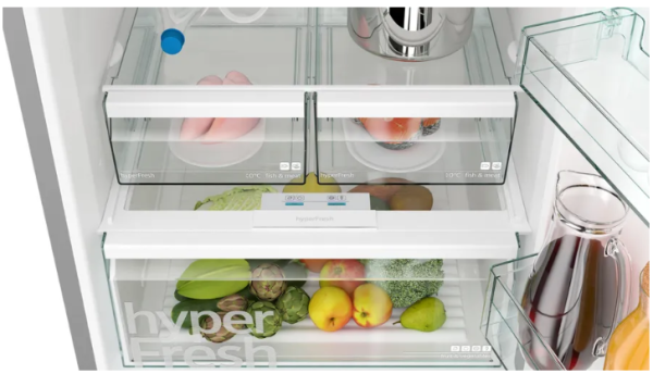 iQ300 Alttan Donduruculu Buzdolabı 186 x 70 cm Kolay temizlenebilir Inox - KG55NVIE0N