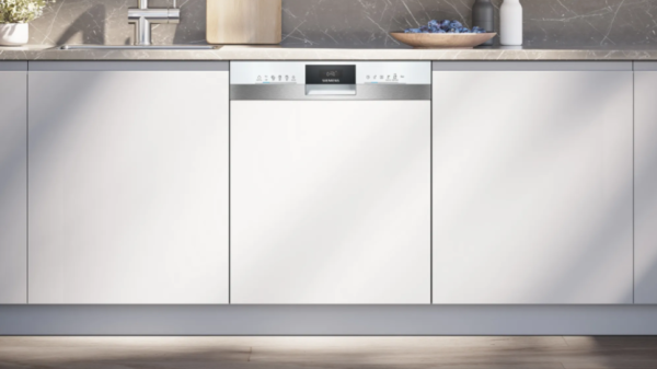 iQ300 Yarı Ankastre Bulaşık Makinesi 60 cm Beyaz, SN53IW50KT
