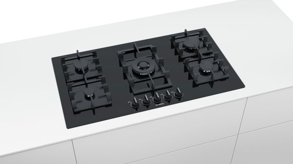 Siemens EP9A6QB90 Kendinden kumandalı, gazlı ankastre ocak