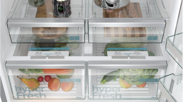 iQ700 Alttan Donduruculu Buzdolabı 186 x 86 cm Kolay temizlenebilir Inox