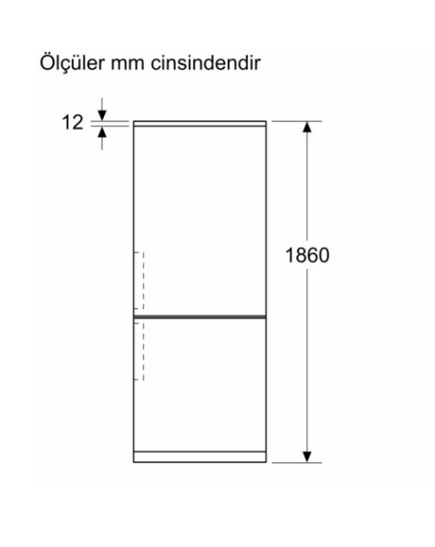 iQ700 Alttan Donduruculu Buzdolabı 186 x 75 cm Kolay temizlenebilir Inox-KG76PAIC0N