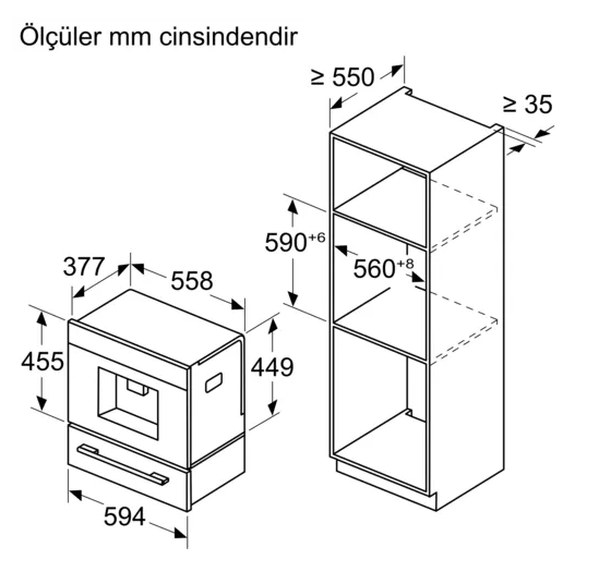 iQ700 Built-In Fully Automatic Coffee Machine Siyah