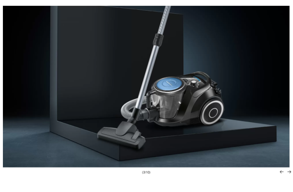 iQ500 Toz torbasız Süpürge Siyah- VSX41XTRM