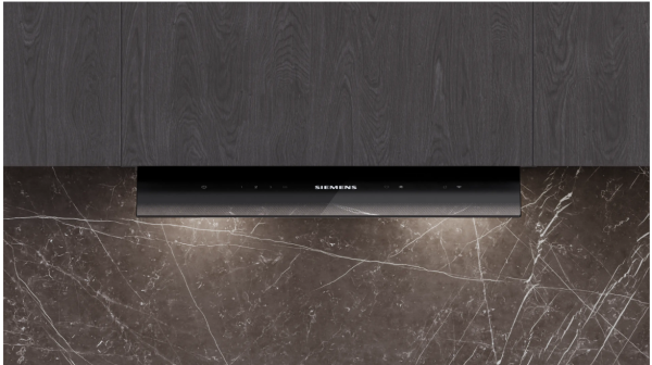 iQ500 Tam entegre davlumbaz 60 cm Siyah Cam, Mat siyah - LJ67BDP60
