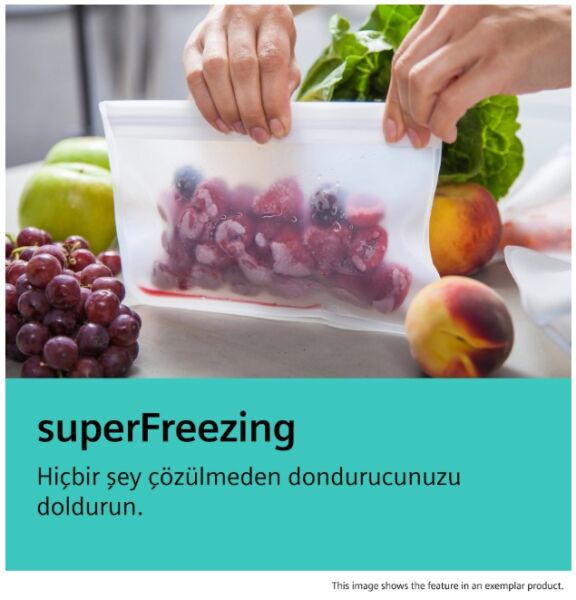 iQ100 Alttan Donduruculu Buzdolabı 186.2 x 69.5 cm Beyaz, Total noFrost - KG56NNWD0N
