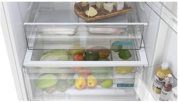 iQ100 Alttan Donduruculu Buzdolabı 186.2 x 69.5 cm Beyaz, Total noFrost - KG56NNWD0N