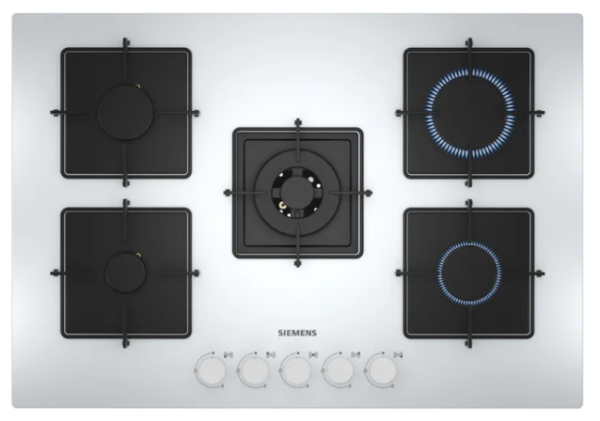 iQ300 Gazlı Ocak 75 cm Sert cam, Beyaz - EN7B2QP30O