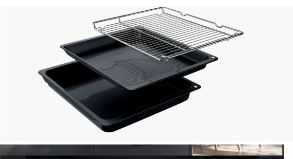 iQ300 Buhar Destekli Ankastre Fırın 60 x 60 cm Siyah- HU717ABA0T