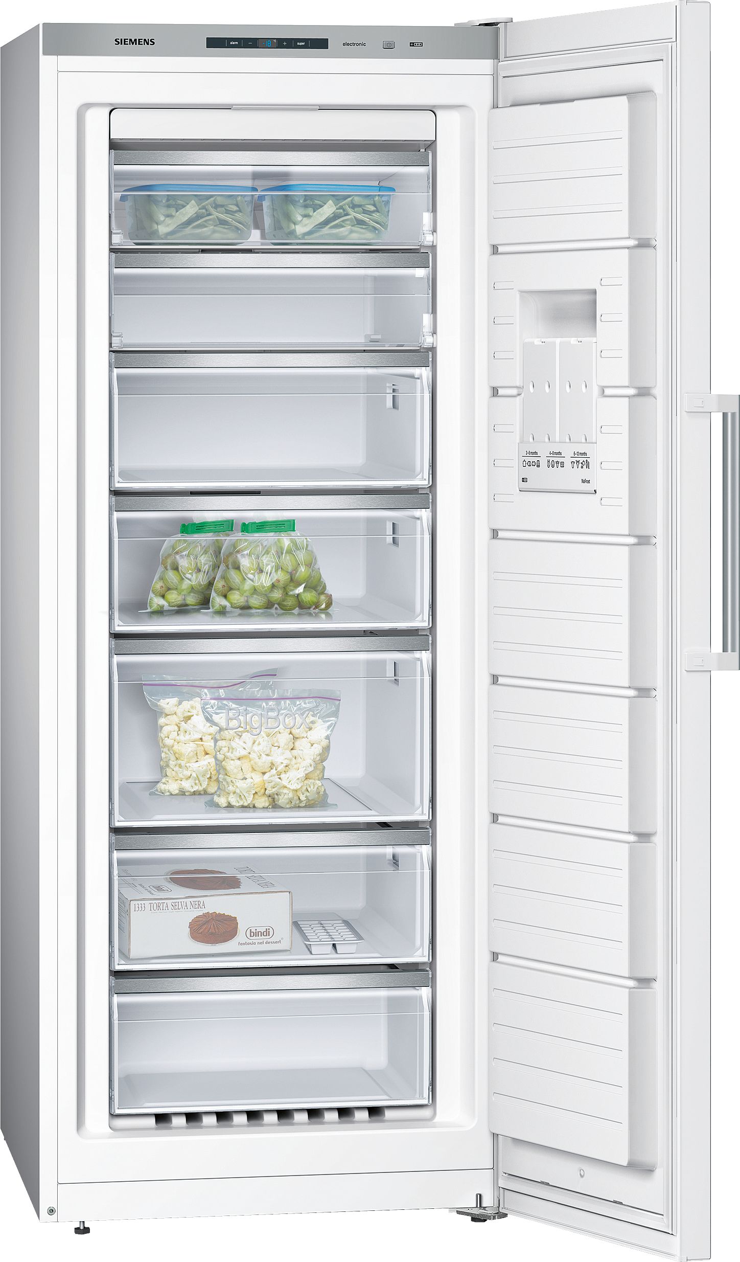 iQ300 Solo Derin Dondurucu 176 x 70 cm Beyaz - GS54NVWE0N 7 Çekmeceli A++