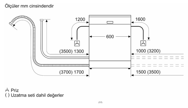 iQ300 Solo Bulaşık Makinesi 60 cm Paslanmaz çelik parmak izi tutmaz - SN234I01DT