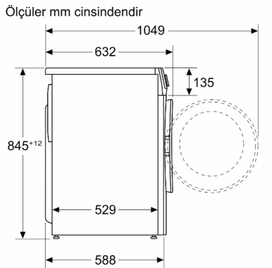 iQ300 Çamaşır Makinesi 10 kg 1200 dev./dak
