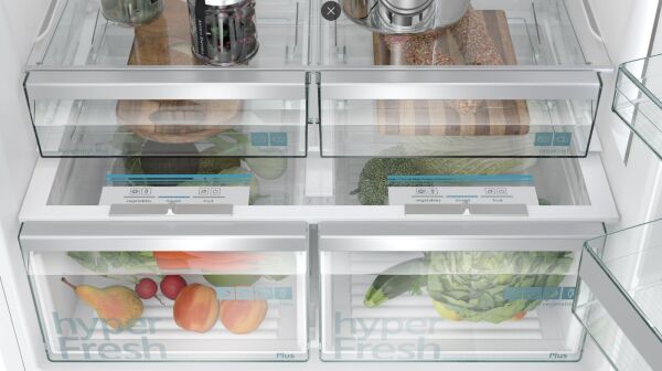 iQ700, Alttan Donduruculu Buzdolabı, 186 x 86 cm, Beyaz, Total noFrost - KG86PFWC1N