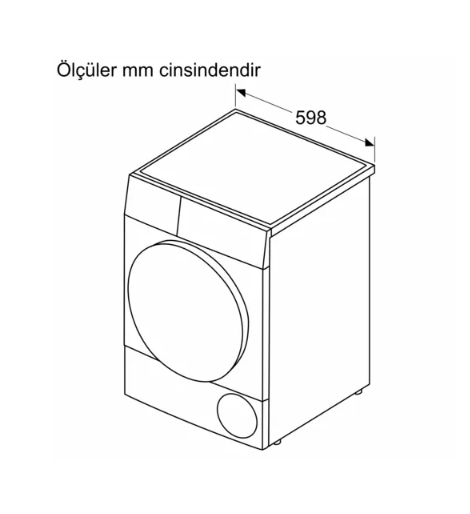 iQ700 Isı Pompalı Kurutma Makinesi 9 kg Gümüş- WQ45B2AXTR