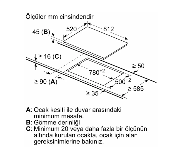 iQ500 Elektrikli Ocak 80 cm Çerçeveli Montaj - ET875LMP1D