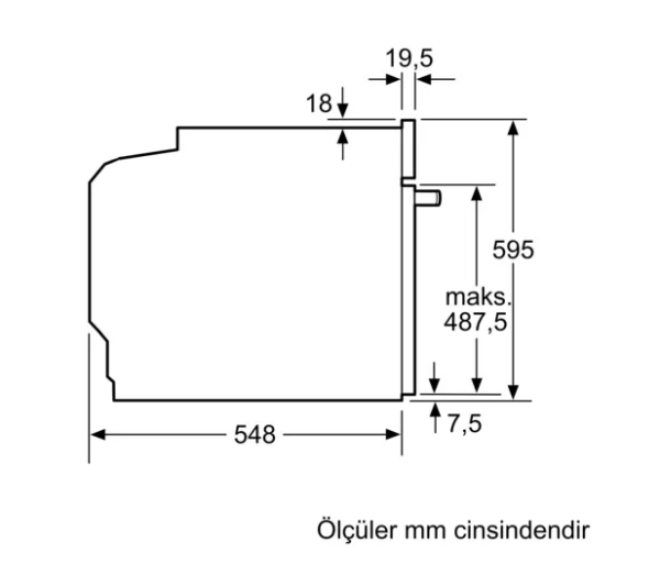iQ700 Ankastre Fırın 60 x 60 cm Siyah