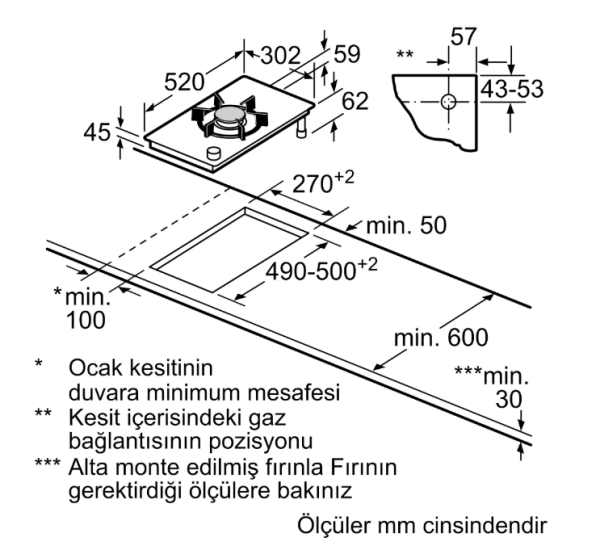 iQ700 Gazlı Domino Ocak 30 cm Seramik, Siyah