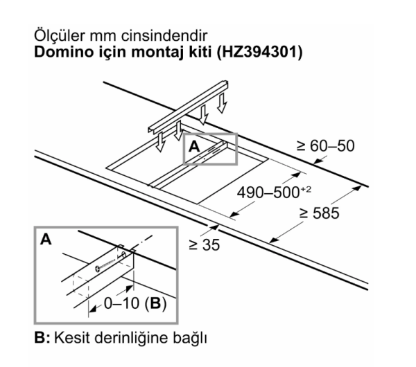 iQ700 Gazlı Domino Ocak 30 cm Seramik, Siyah