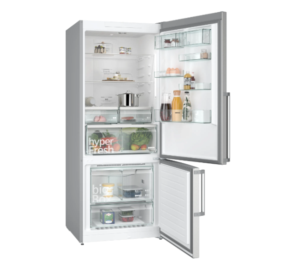 iQ500 Alttan Donduruculu Buzdolabı 186 x 75 cm Kolay temizlenebilir Inox- KG76NCIE0N
