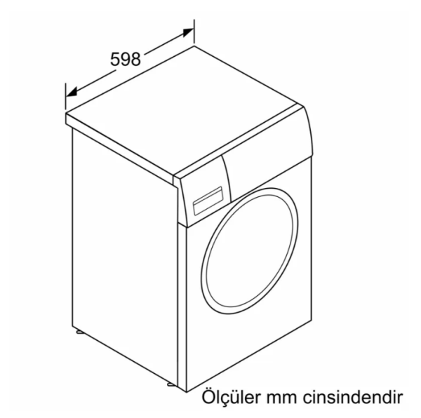 iQ500 Çamaşır Makinesi 10 kg 1200 dev./dak., Beyaz - WG52K2Z0TR
